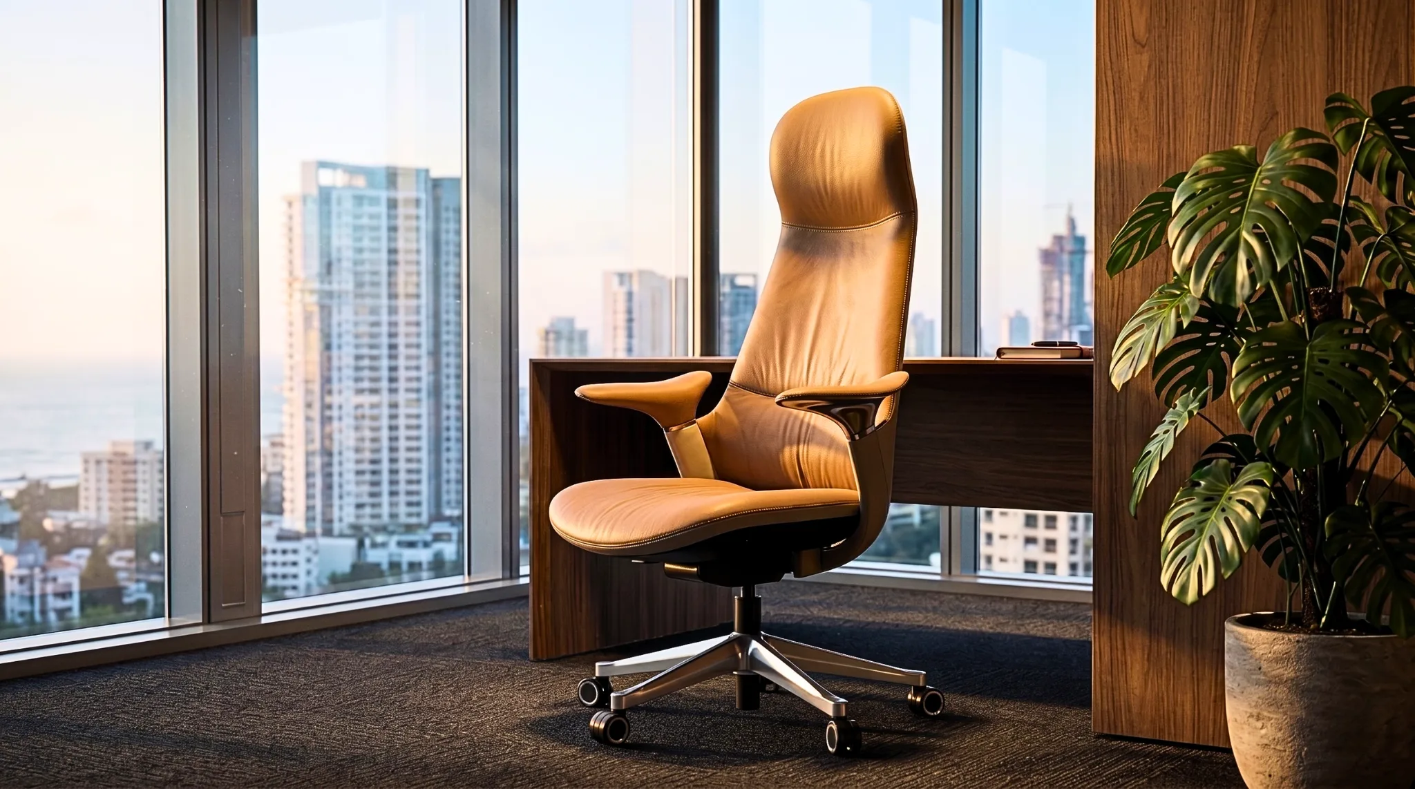 Premium corporate seating in a modern office setup