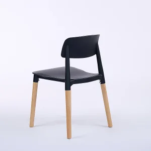 Wave Polypropylene Commercial Cafe Chair Alternate View