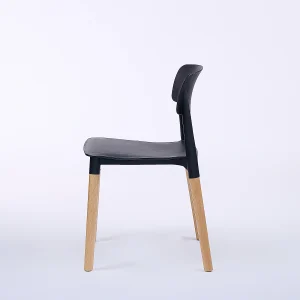 Wave Polypropylene Commercial Cafe Chair - View 3