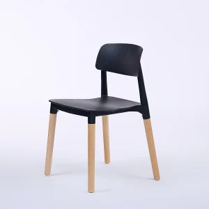 Wave Polypropylene Commercial Cafe Chair - View 4