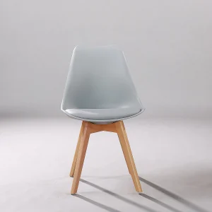 Tolex Wood Accent Metal Cafe Chair - View 7