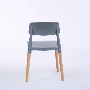 Wave Polypropylene Commercial Cafe Chair - View 7