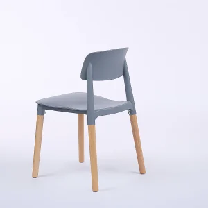 Wave Polypropylene Commercial Cafe Chair - View 8