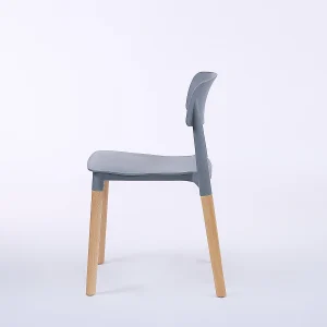 Wave Polypropylene Commercial Cafe Chair - View 9