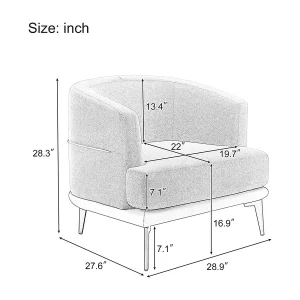 Pixie Luxury Corporate Lounge Chair - View 8