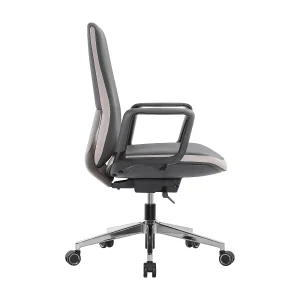 Russet Modern Leather Executive Chair - View 8
